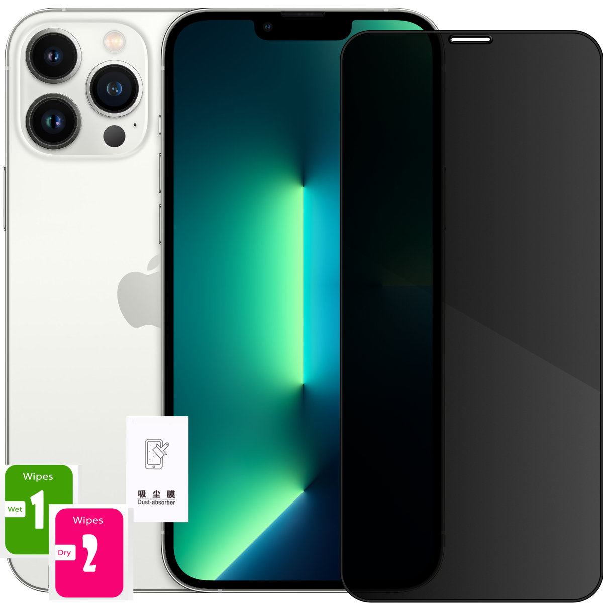 Szkło Hartowane Do Iphone 13 Pro Max Antyszpiegowskie Anti-Spy Folia 2.5D