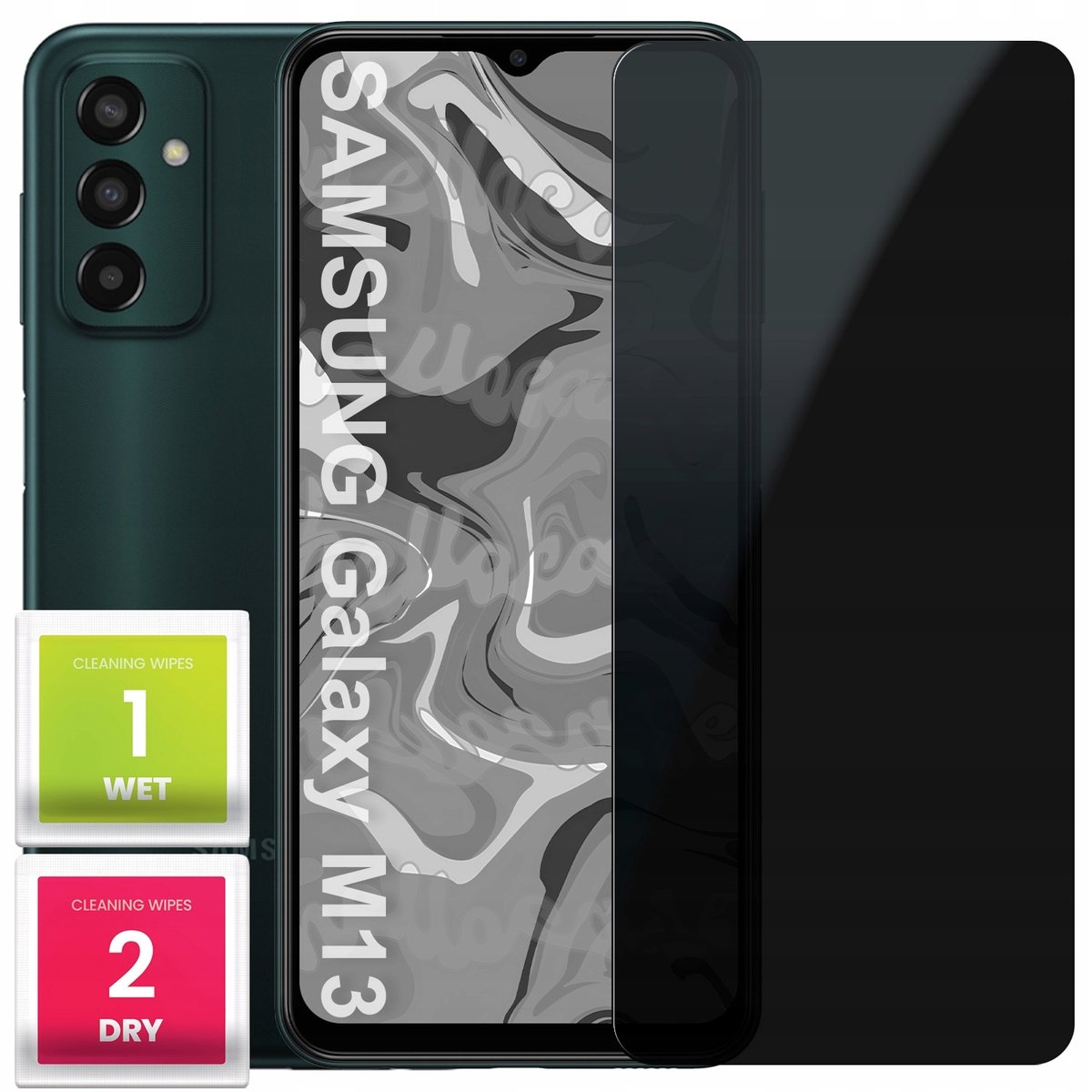 Szkło Hartowane Do Samsung Galaxy M13 4G Antyszpiegowskie Anti-Spy Folia 9H