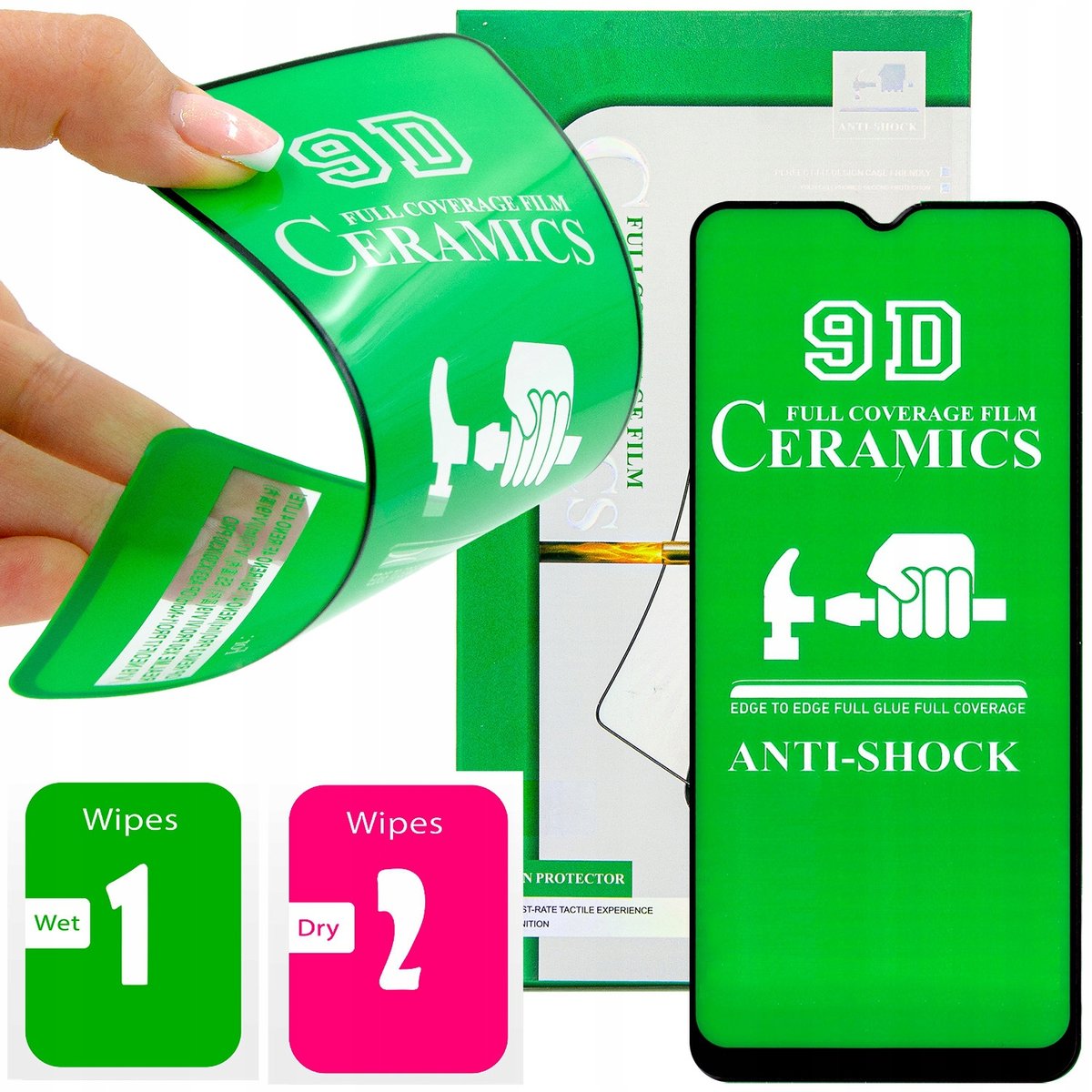 Folia Ochronna Do Xiaomi Redmi Note 9 Pro / 9S Szkło Pełne Na Cały Ekran 5D