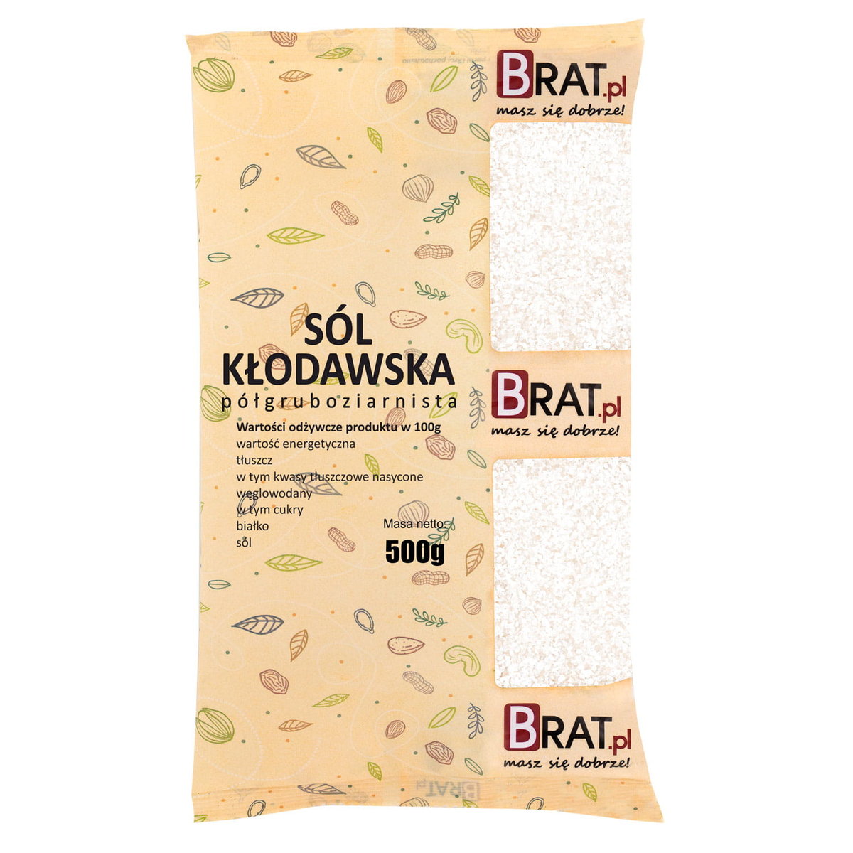 Sól Kłodawska PÓŁGRUBOZIARNISTA 500g
