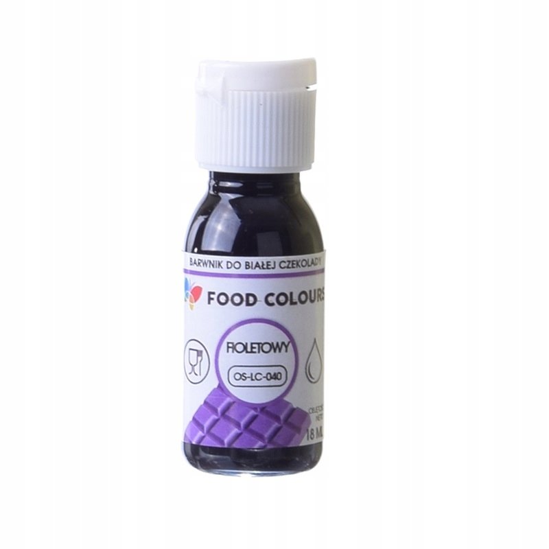 Barwnik do czekolady i mas tłustych FIOLET 18 ml
