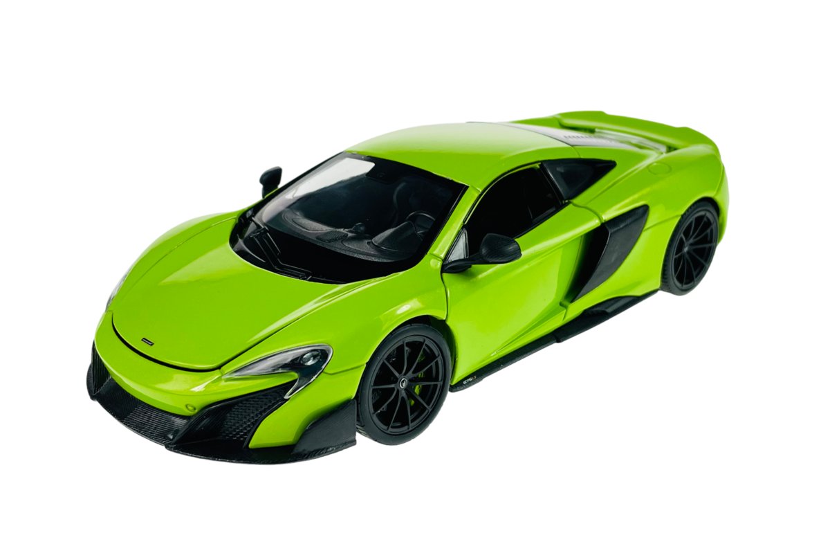 Welly Mclaren 675Lt Zielony 1:24 Samochów Nowy Metalowy Model