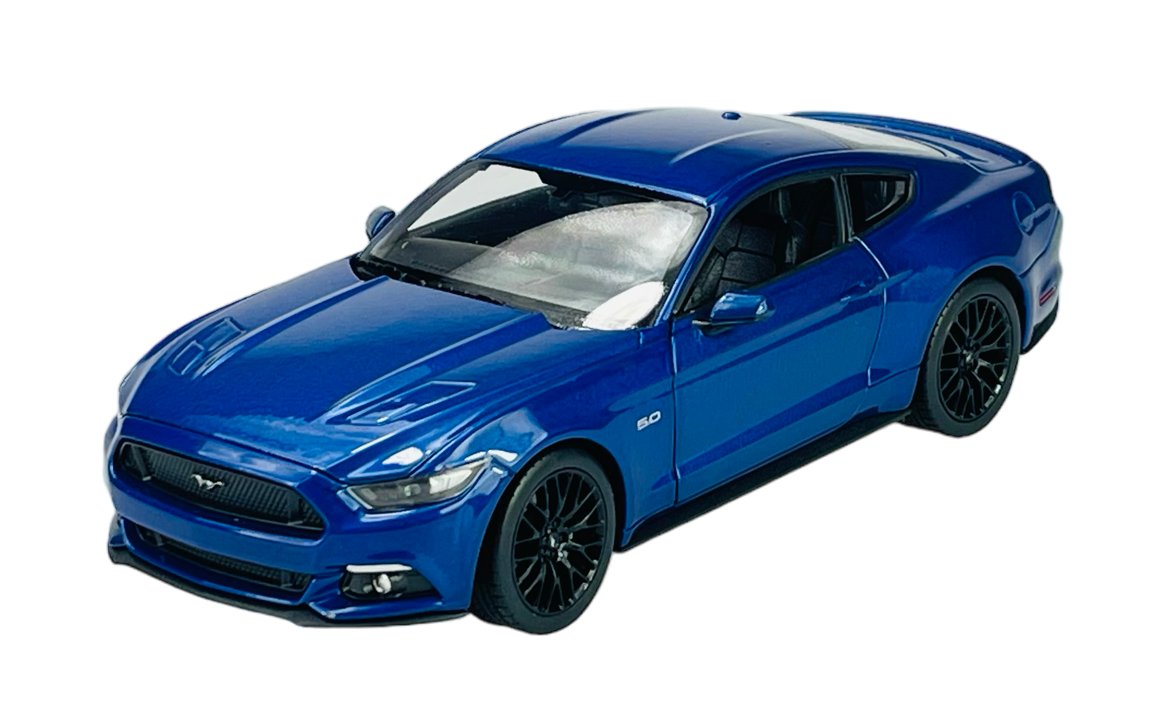 WELLY 2015 FORD MUSTANG GT NIEBIESKI 1:24 SAMOCHÓW NOWY METALOWY MODEL