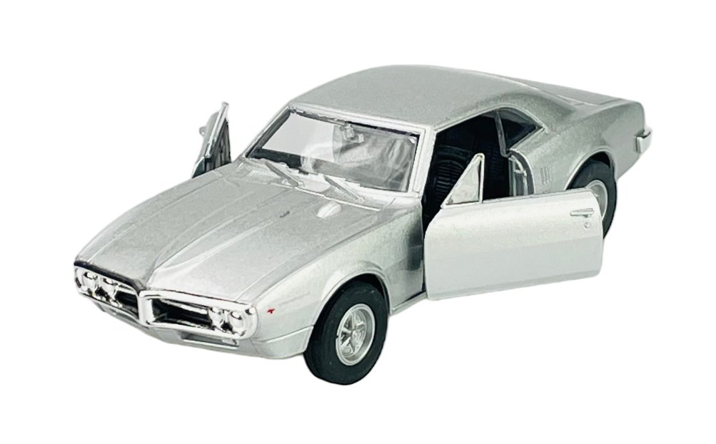 Welly 1967 Pontiac Firebird Srebrny 1:34 Samochów Nowy Metalowy Model