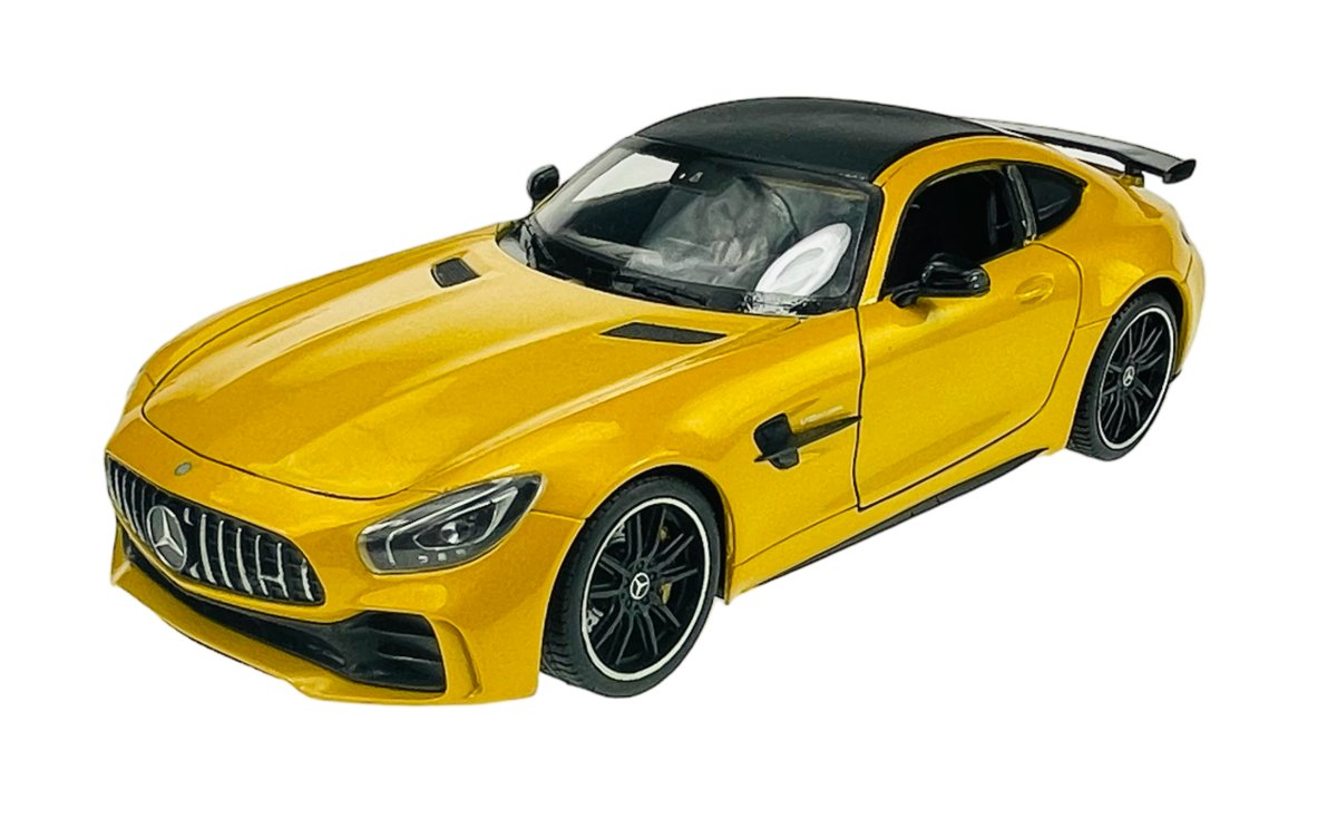 Welly Mercedes Amg Gt R Żółty 1:24 Samochów Nowy Metalowy Model