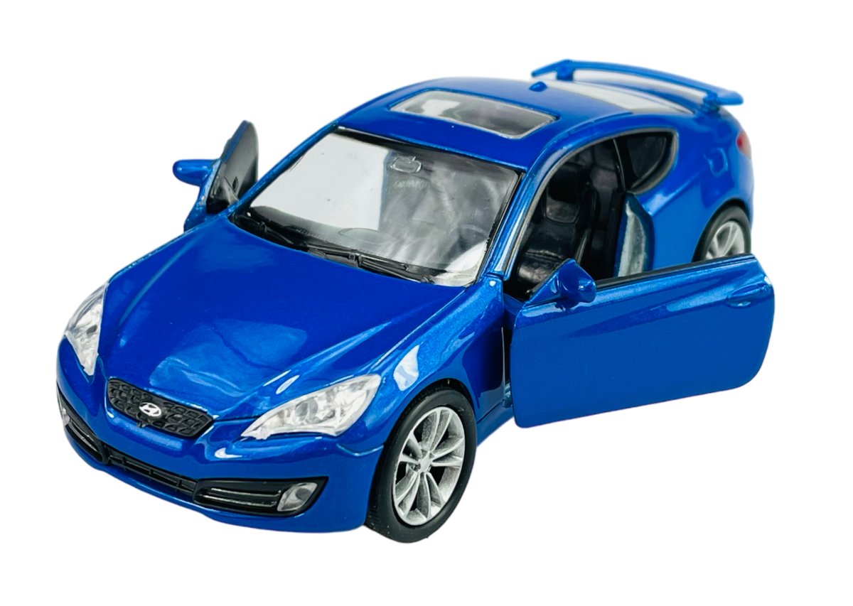 Welly Hyundai Genesis Coupe Niebieski 1:34 Samochód Nowy Metalowy Model