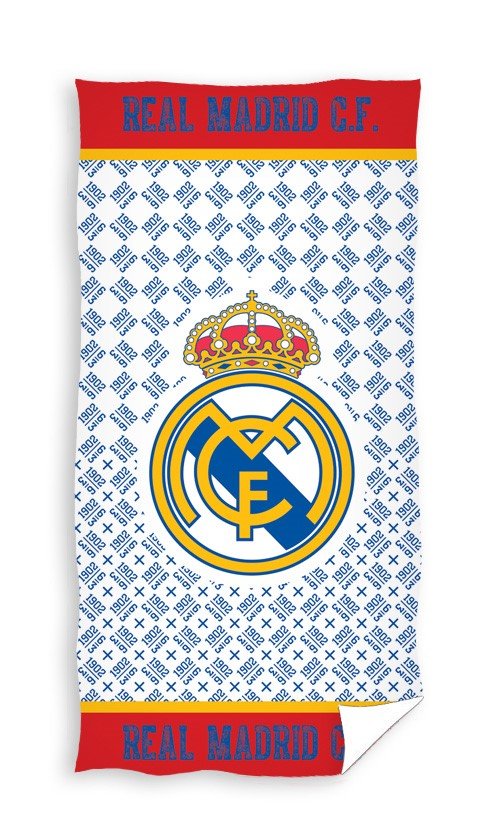 Real Madryt - Ręcznik dla Kibica 100% Bawełna 70x140 cm PLAŻOWY KĄPIELOWY
