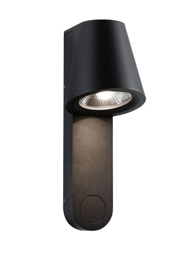 Paulmann Kinkiet z czujnikiem ruchu CAISSA LED 9W 3000K IP44 - antracyt