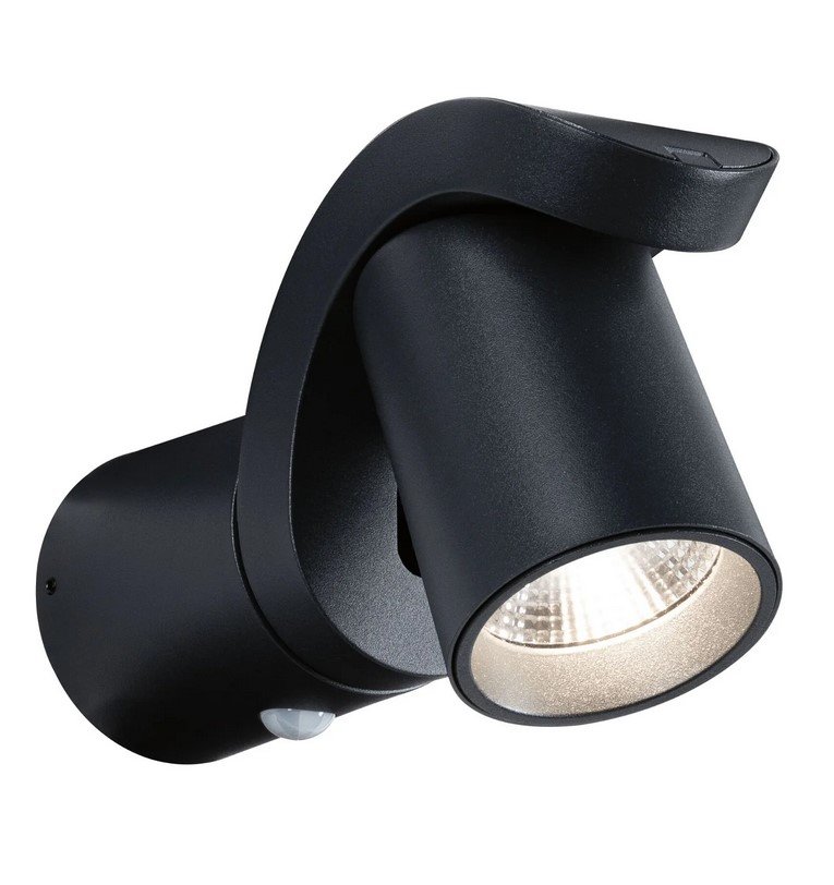 Paulmann Kinkiet z czujnikiem ruchu CUFF LED 10W 3000K IP44 - antracyt
