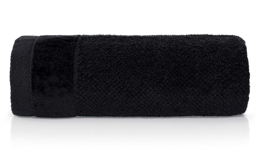 Ręcznik Vito 100X150 Czarny Frotte Bawełniany 550 G/M2