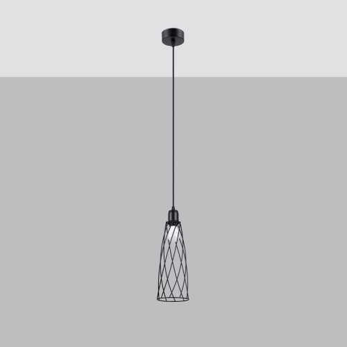 Suba lampa wisząca 1xE27 czarna SL.1165