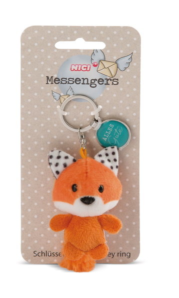 NICI, 47532 Brelok pluszowy lis Fox 7cm z zawieszką 