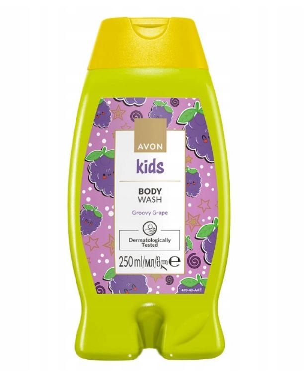 Avon Kids, Roześmiane Winogronko, Płyn Do Mycia Ciała I Kąpieli, 250 Ml