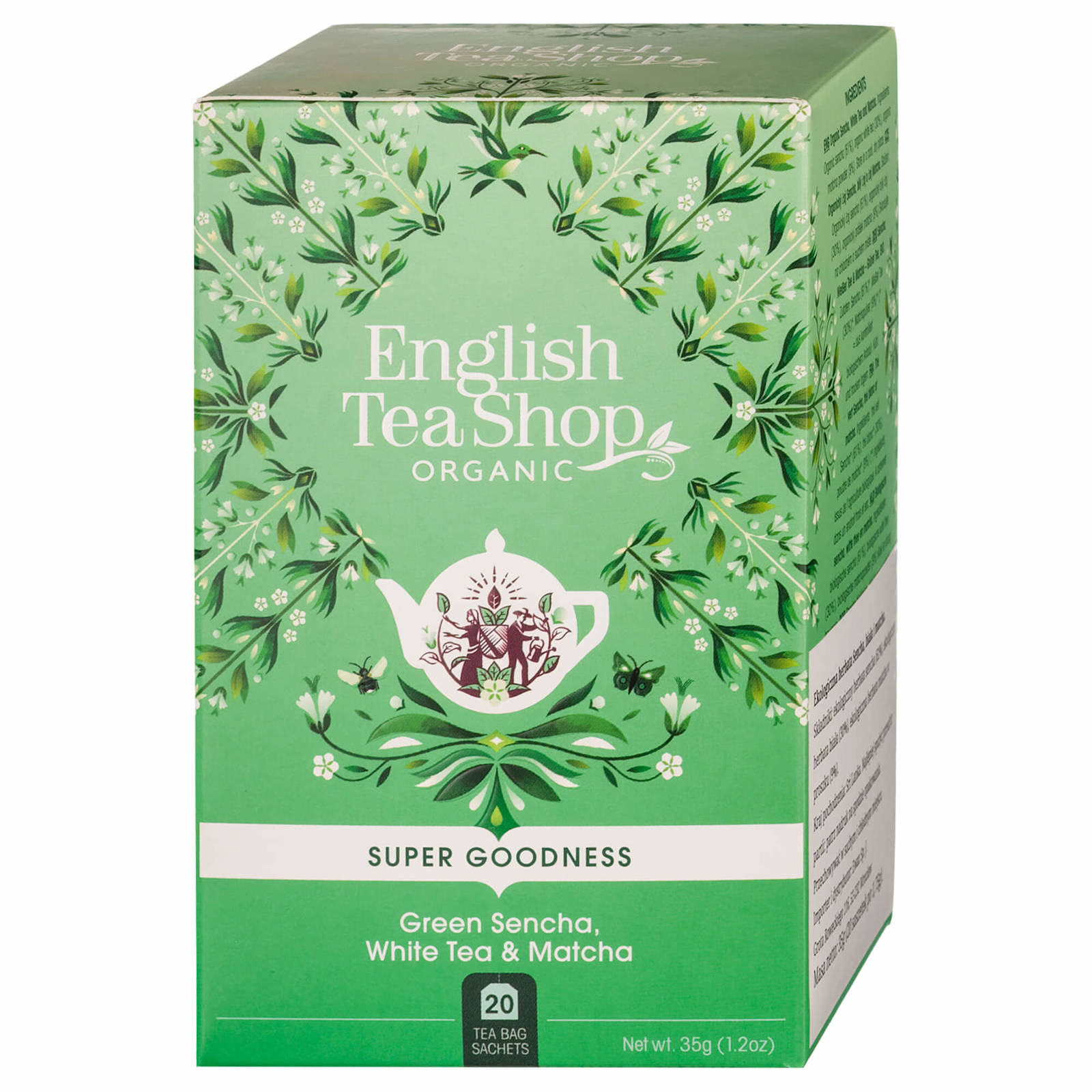 Herbata  zielona Sencha,biała i matcha (20x1,75) BIO 35 g