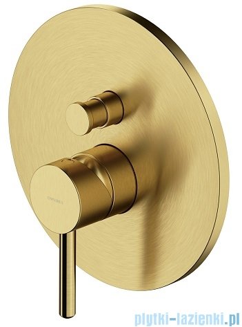 Omnires Y bateria natryskowa-wannowa podtynkowa z przełącznikiem mosiądz szczotkowany Y1235BSB