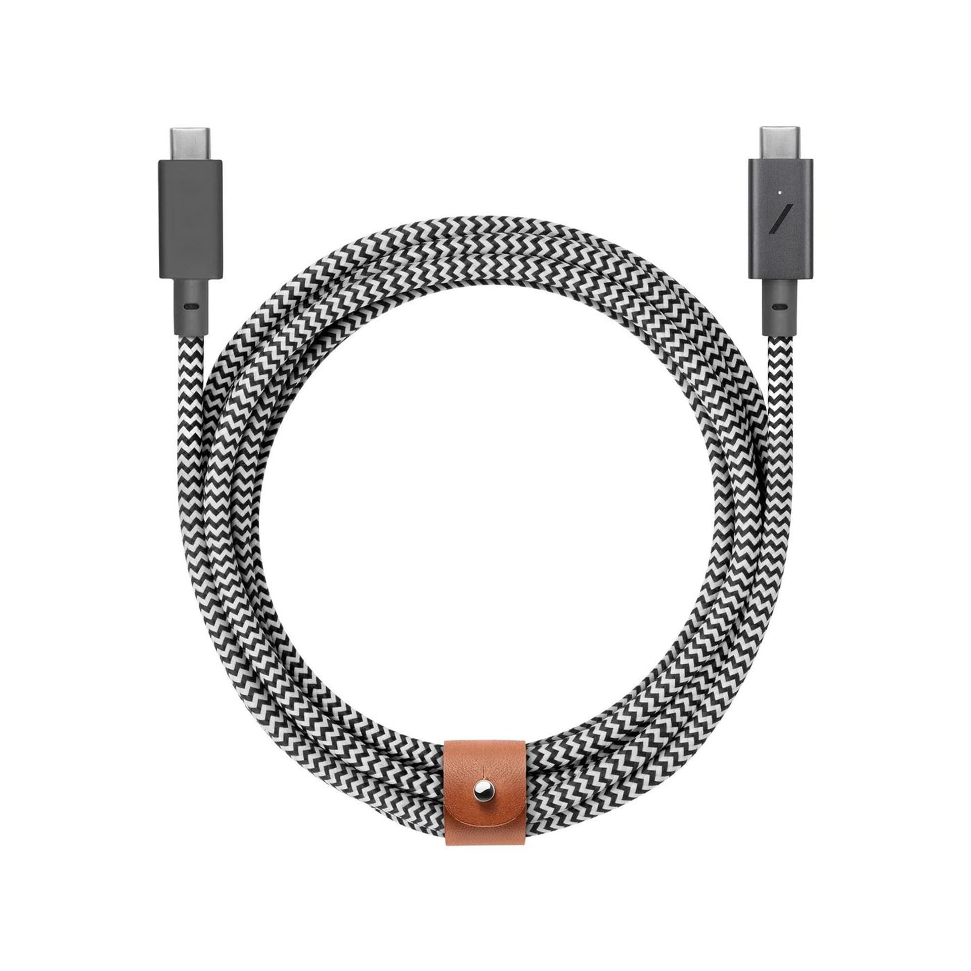 Native Union Belt Cable Pro 240W USB-C – USB-C 2,4m zebra - darmowy odbiór w 22 miastach i bezpłatny zwrot Paczkomatem aż do 15 dni