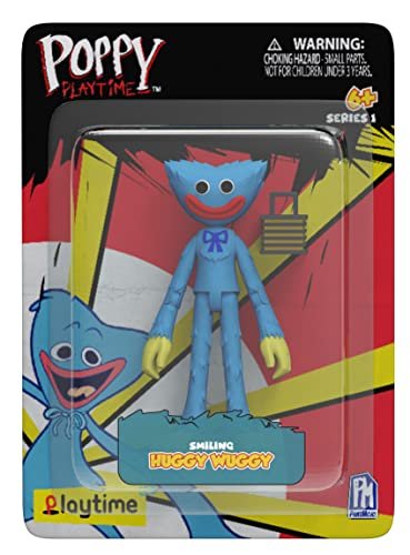 Bizak Poppy Playtime 5-Inch Huggy Wuggy Articulated Action Figure, Come With Video Game Accessories, Different Characters To Collect, Ages 6+ (64230..