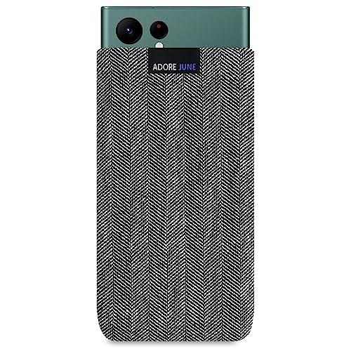 Adore June Etui biznesowe, kompatybilne z Galaxy S24 Ultra/Galaxy S23 Ultra/Galaxy S22 Ultra, etui na telefon komórkowy z charakterystycznego materiału w jodełkę - efekt czyszczenia wyświetlacza