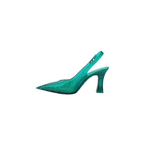 melissa Slingback Heel + Larroude Ad, Sandały Damskie, Zielony, 35/36 EU