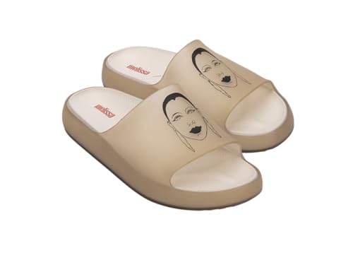 melissa Cloud Slide+ Tarsila Do, Płaskie Sandały Damskie, Beżowy, 38 EU