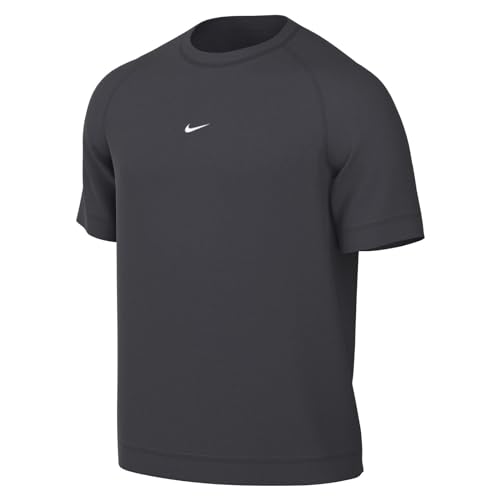 Nike Mens Short Sleeve Top M Nk Strke22 Thicker Ss Top, Dk Smoke Grey/White, DH9361-070, L