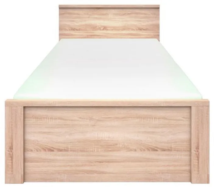 Łóżko z zagłówkiem dąb sonoma R6-N39
