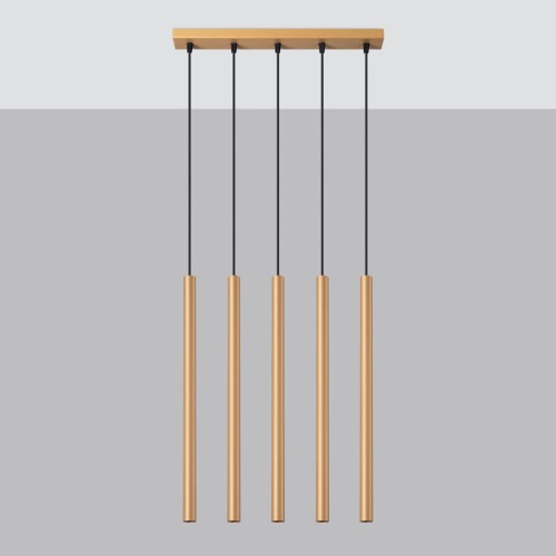 Pastelo lampa wisząca 5xG9 złota SL.1173