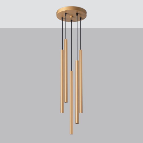 Pastelo lampa wisząca 5xG9 złota SL.1174