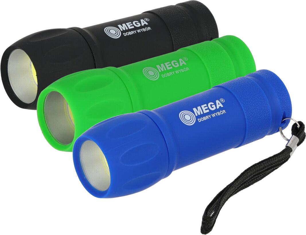 Latarka COB 3xAAA, 100lm