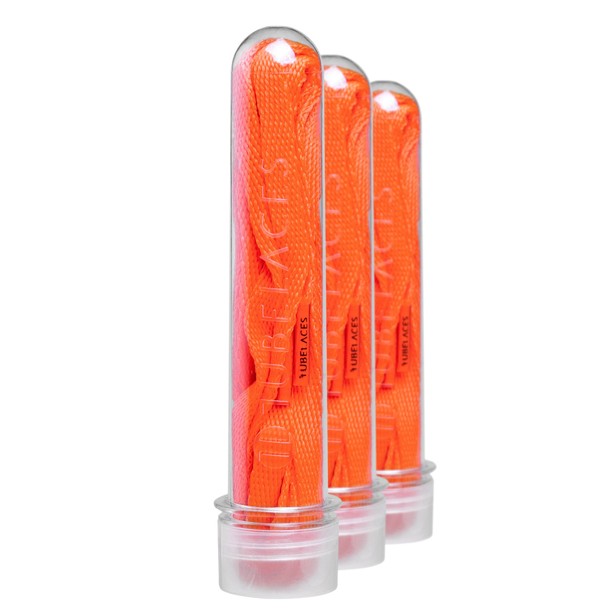 sznurowadła TUBELACES - NEON ORANGE (140 cm)