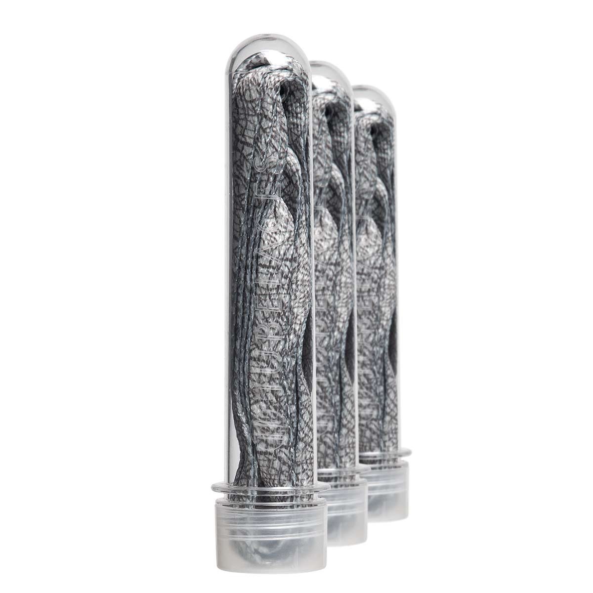 sznurowadła TUBELACES - ELEPHANT DARK GREY/LIGHT GREY (120 cm)