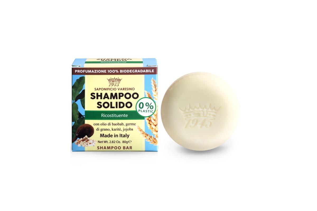 Saponificio Varesino, Regenerujący szampon w kostce, 80g