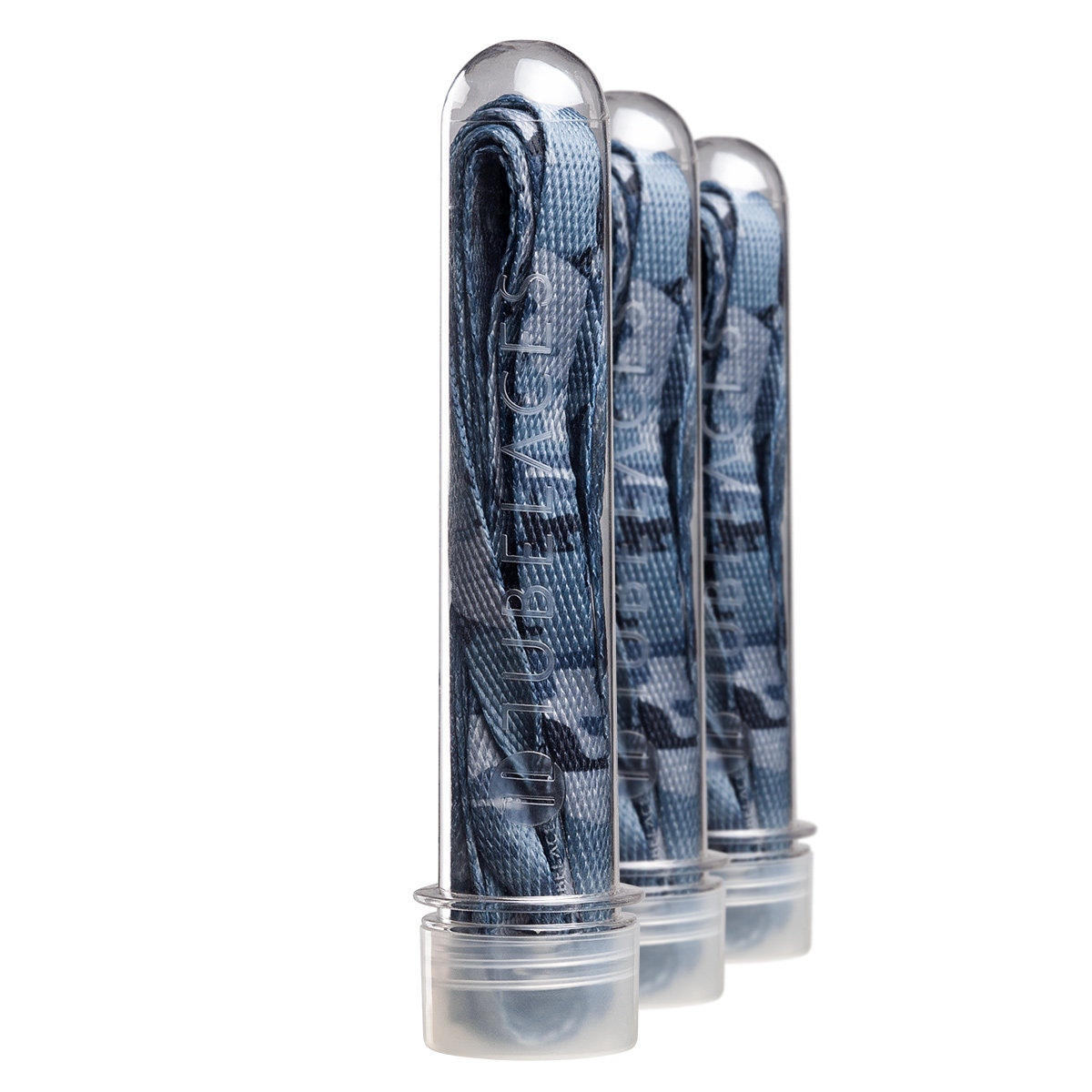 sznurowadła TUBELACES - CAMO GREY (140 cm)