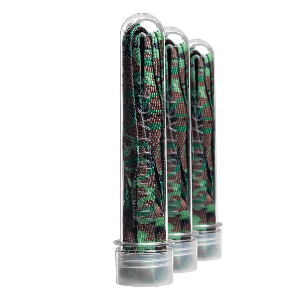 sznurowadła TUBELACES - GREEN CAMO (120 cm)