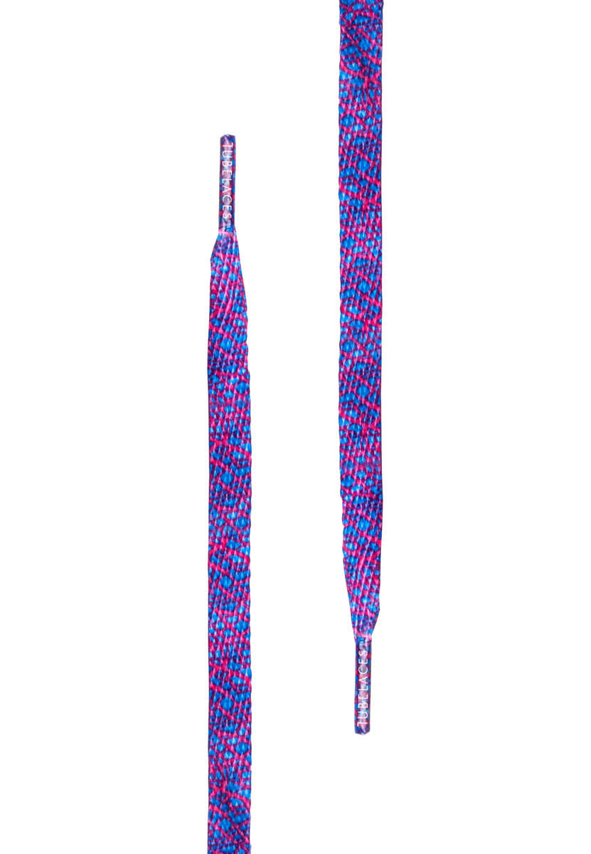 sznurowadła TUBELACES - ELEPHANT ROYAL/RED (140 cm)