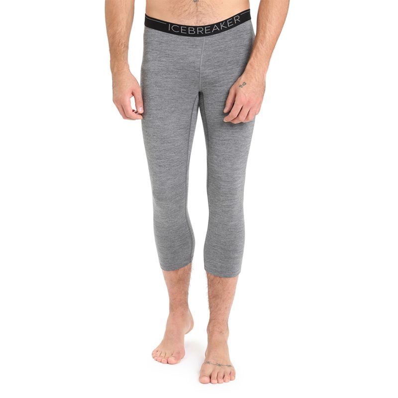 Legginsy Icebreaker Merino 200 Oasis 3/4 Thermal 1043680131 - szare