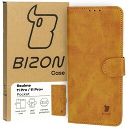 Bizon Etui Case Pocket do Realme 11 Pro / 11 Pro +, brązowe
