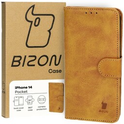 Bizon Etui Case Pocket do Apple iPhone 14, brązowe