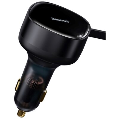 Baseus Enjoyment z kablami USB-C + Lightning 3A, 30W Czarna