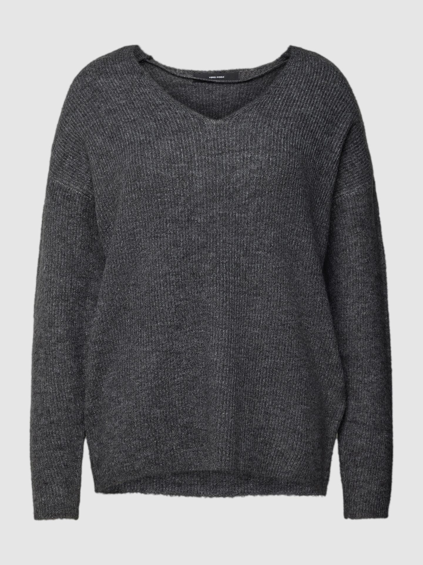 Sweter z dzianiny z fakturowanym wzorem model ‘CREWLEFILE’