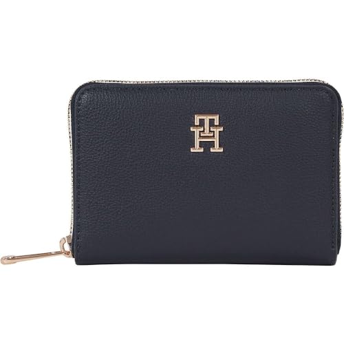 Tommy Hilfiger Damskie portfele TH Essential SC MED ZA Corp, Space Blue, jeden rozmiar, niebieski (Kosmiczny Błękit)