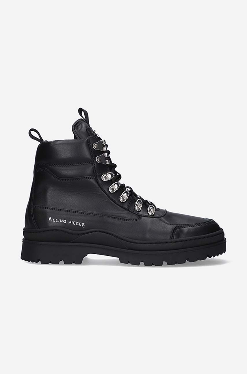 Filling Pieces workery skórzane Mountain Boot kolor czarny 63322901861