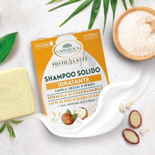 L'Angelica Phytolatte Solidny szampon Nawilżający 60g