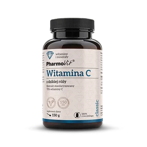 Pharmovit Witamina C z Dzikiej Róży Ekstrakt 70% Proszek 150 g Pharmovit PHV-160