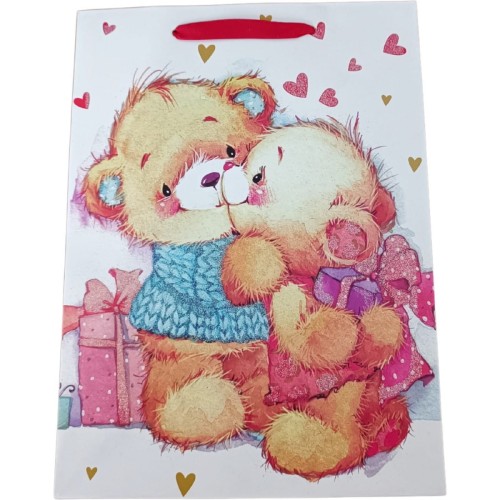 Rozette Torebka ozdobna 180x240 Tw Misie z Brokatem Fol A 12