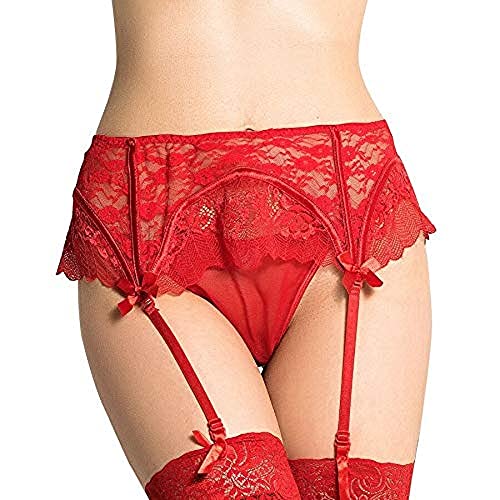 Queen Lingerie Stringi z koronkowym podwiązkiem 100 g