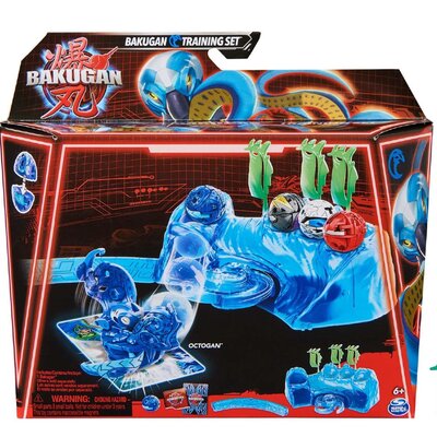 Zestaw Bakugan Training Set + Figurka Octogan Aquatic Clan Niebieski Gra strategiczna