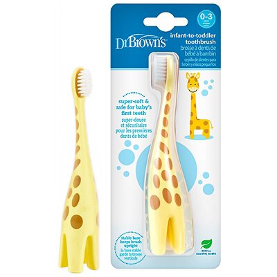 Dr Brown's Szczoteczka do zębów dla dzieci 0-3 lat Żyrafa