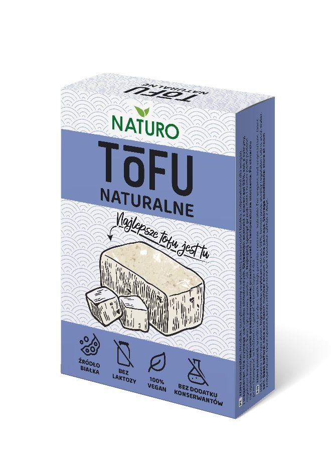 Tofu Naturalne Wegańskie Wegeteriańskie 200g Naturo