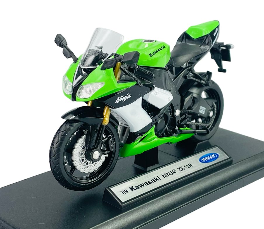 WELLY '09 KAWASAKI NINJA ZX-10R 1:18 NOWY METALOWY MODEL